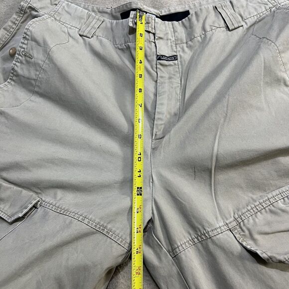 Marithe Francois Girbaud Cargo Pants Mens Size 42 Beige Adjustable Straps Y2K - Picture 15 of 16